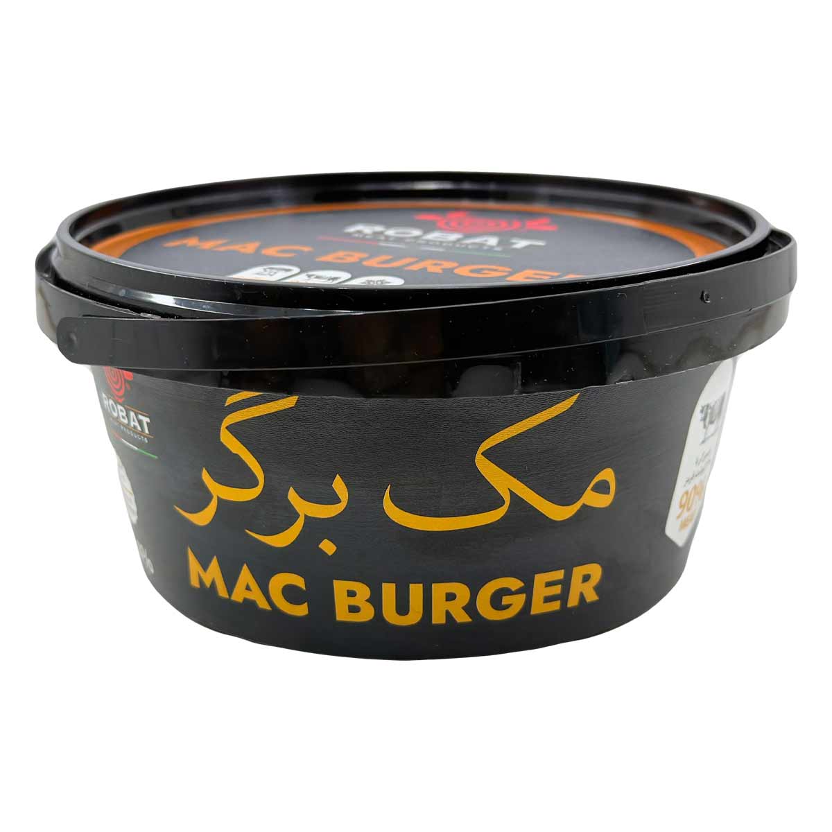 مک برگر 90 درصد گوشت قرمز ظرفی رباط 500 گرم 4 عددی