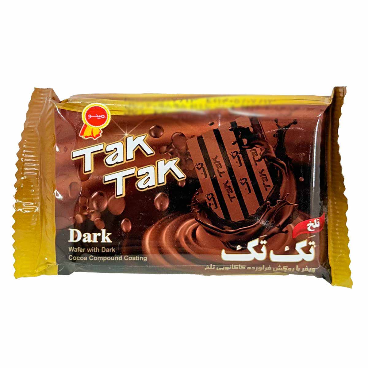 ویفر شکلاتی تلخ تک تک مینو 4 انگشتی 