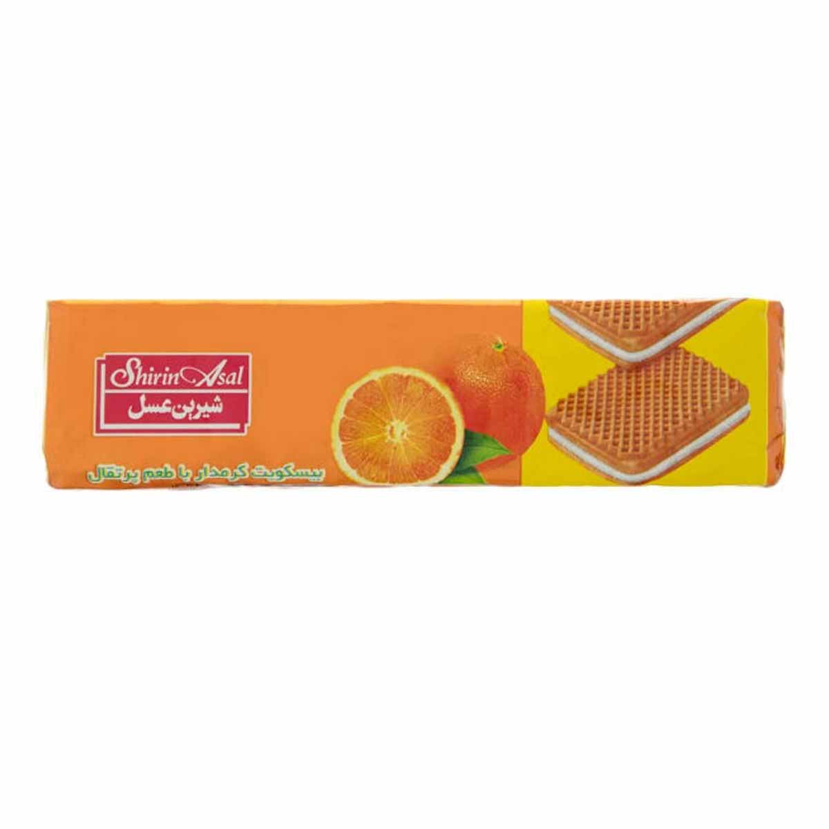 بیسکویت کرمدار پرتقالی شیرین عسل 120 گرم 