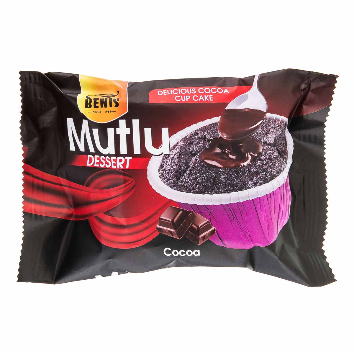 دسر کیک روغنی کاکائویی با مغزی کاکائو بنیس 70 گرم 