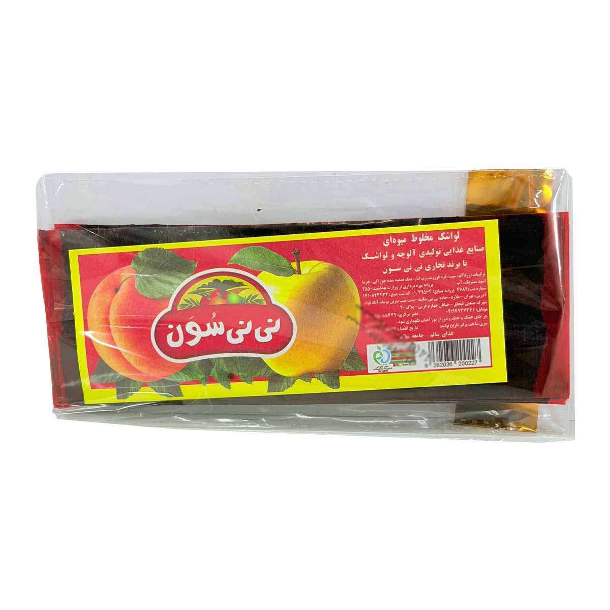لواشک مخلوط میوه ای شلاقی نی نی سون 10 عددی 