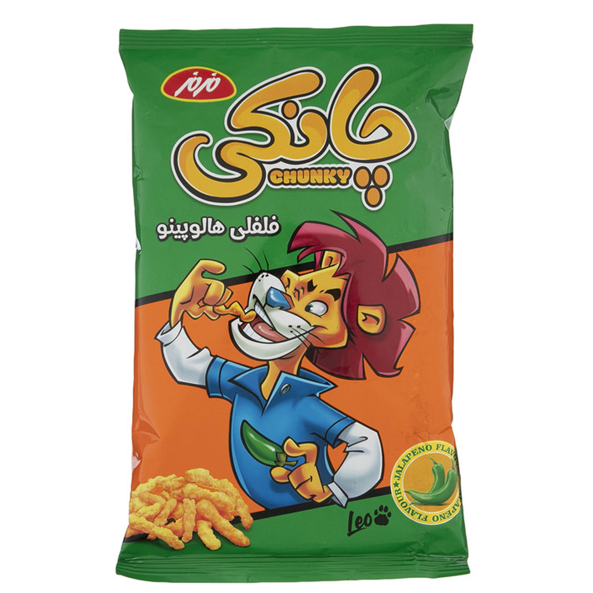 اسنک چانکی فلفلی هالوپینو مزمز 90 گرم
