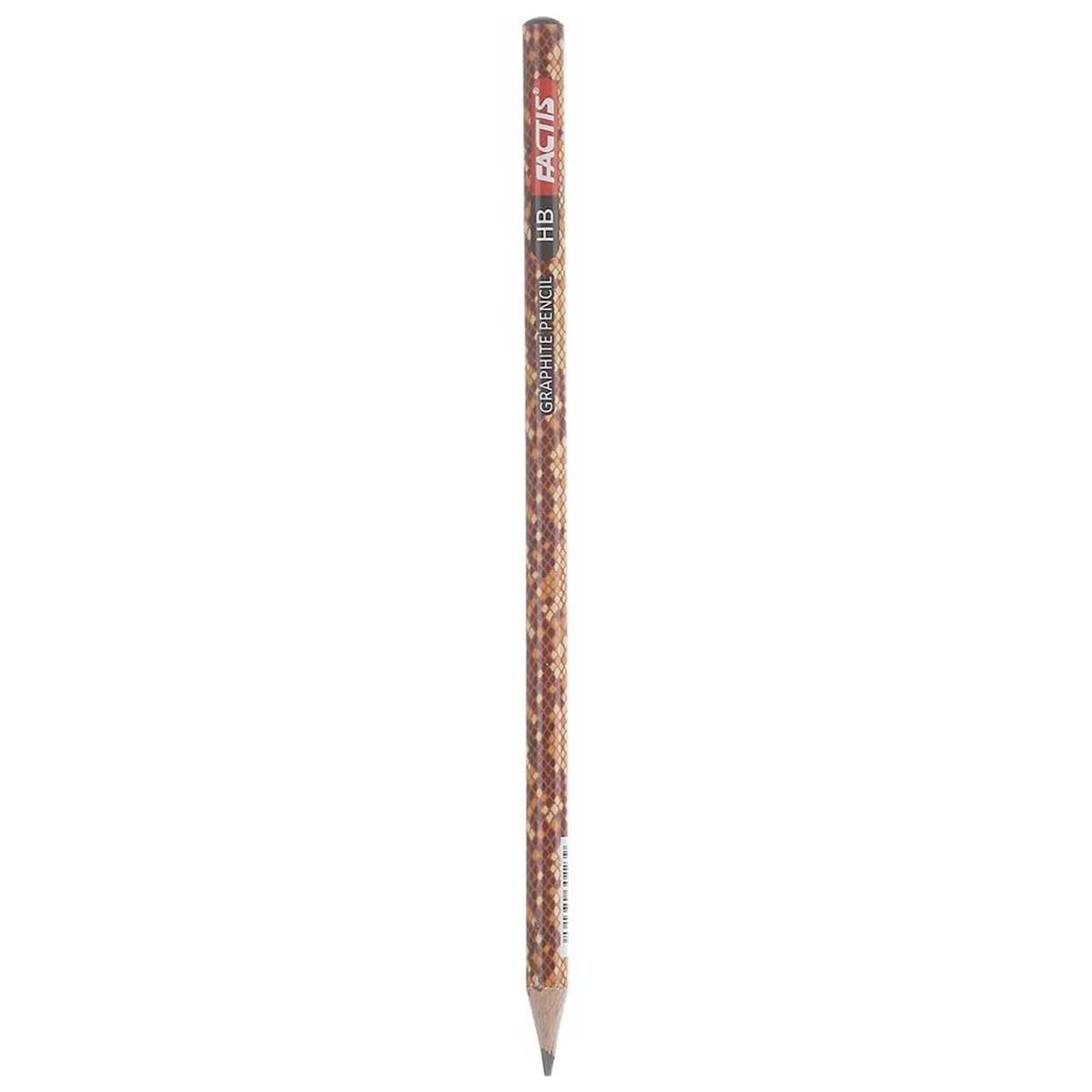 مداد فکتیس مدل Graphite pencil طرح پوست مار کد 01 آجری