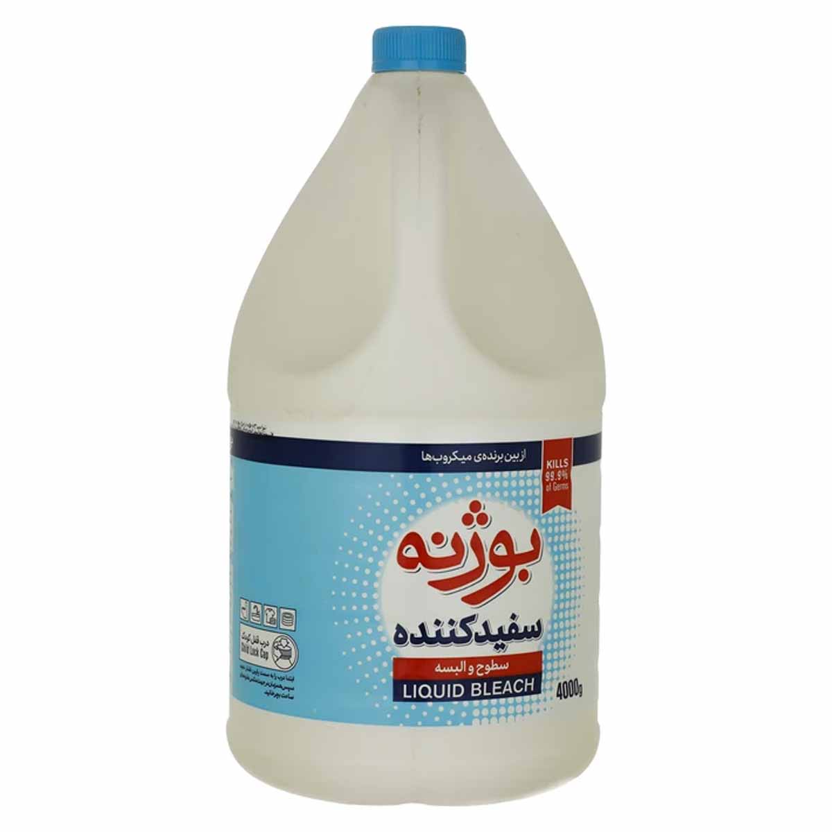 مایع سفیدکننده البسه معمولی بوژنه 4 لیتر