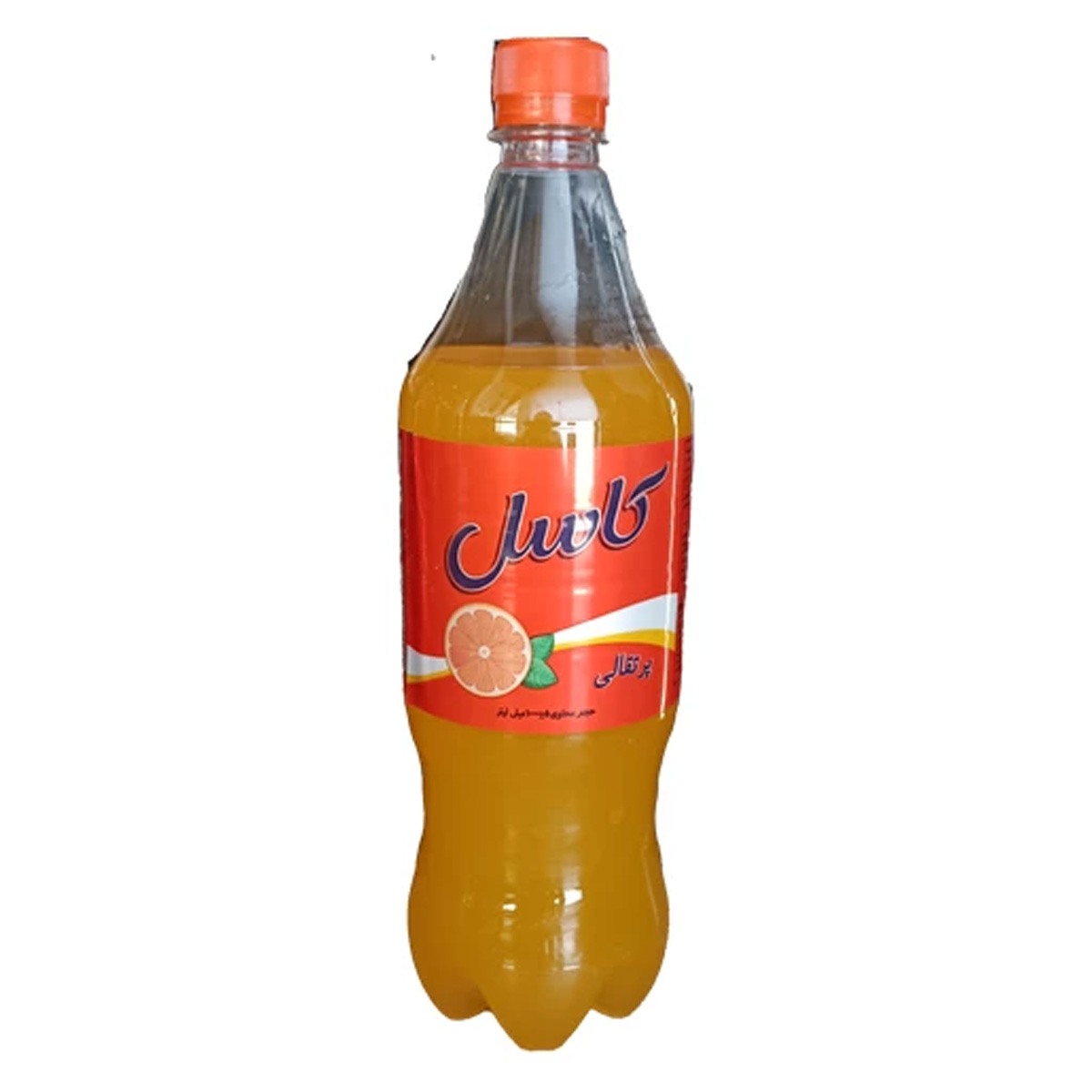 نوشابه گازدار پرتقالی کاسل 1 لیتر