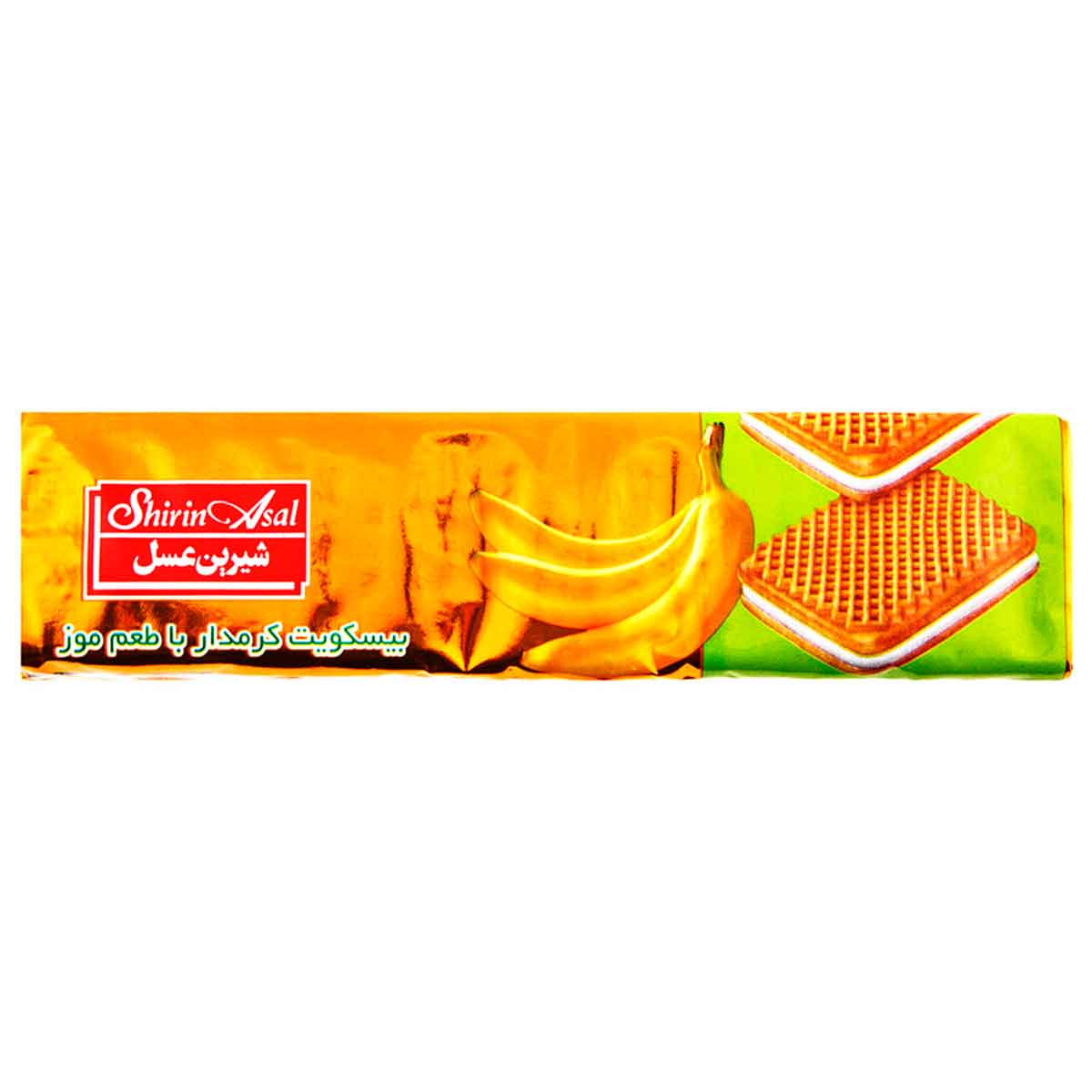 بیسکویت کرمدار موزی شیرین عسل 120 گرم