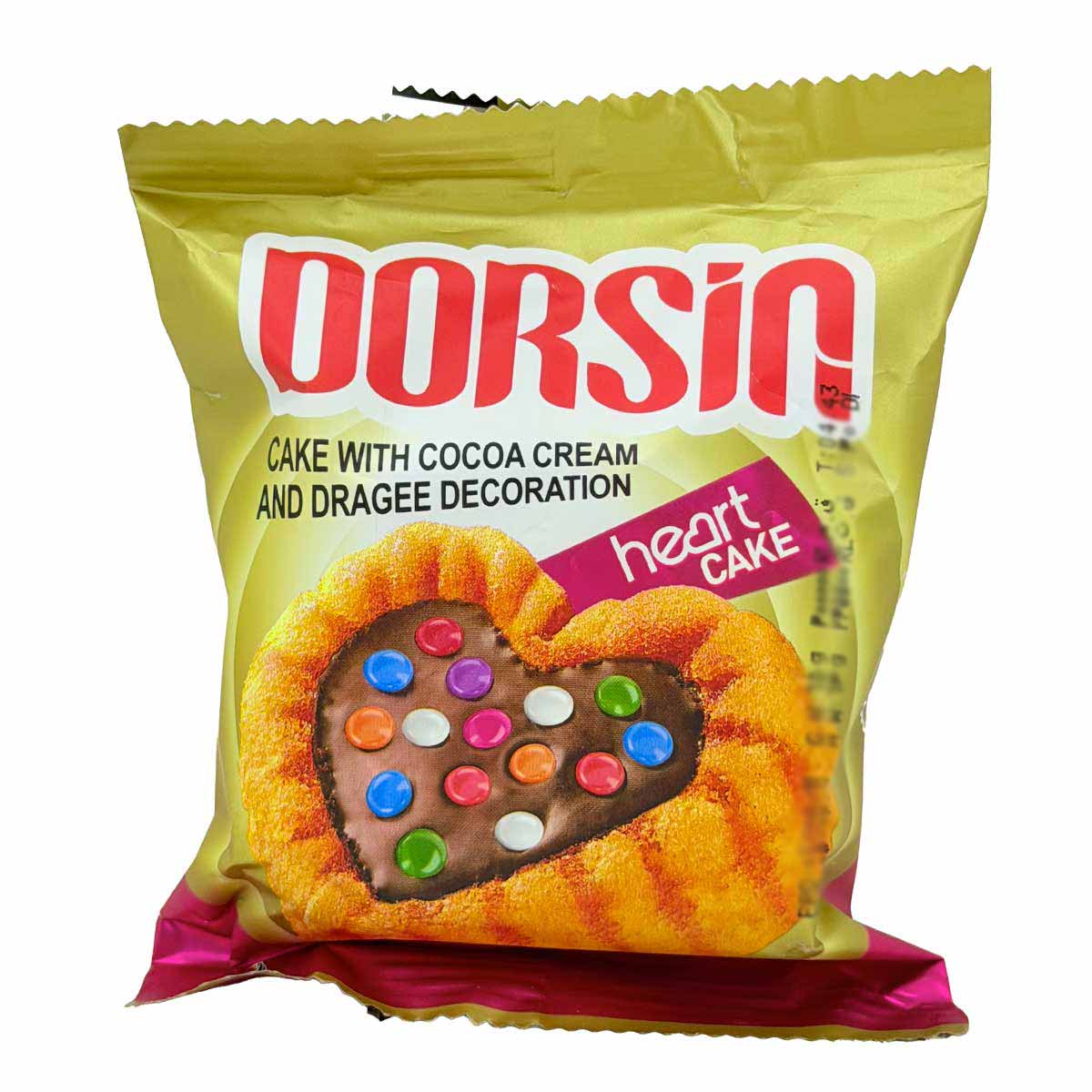 کیک وانیلی با کرم کاکائویی و تزیین دراژه دورسین بنیس 65 گرم 