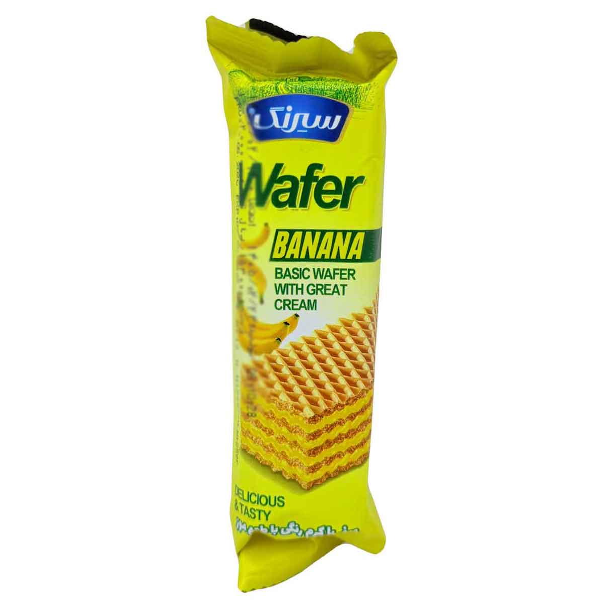 ویفر 3 لایه با کرم طعم موز سیرنگ 25 گرم 
