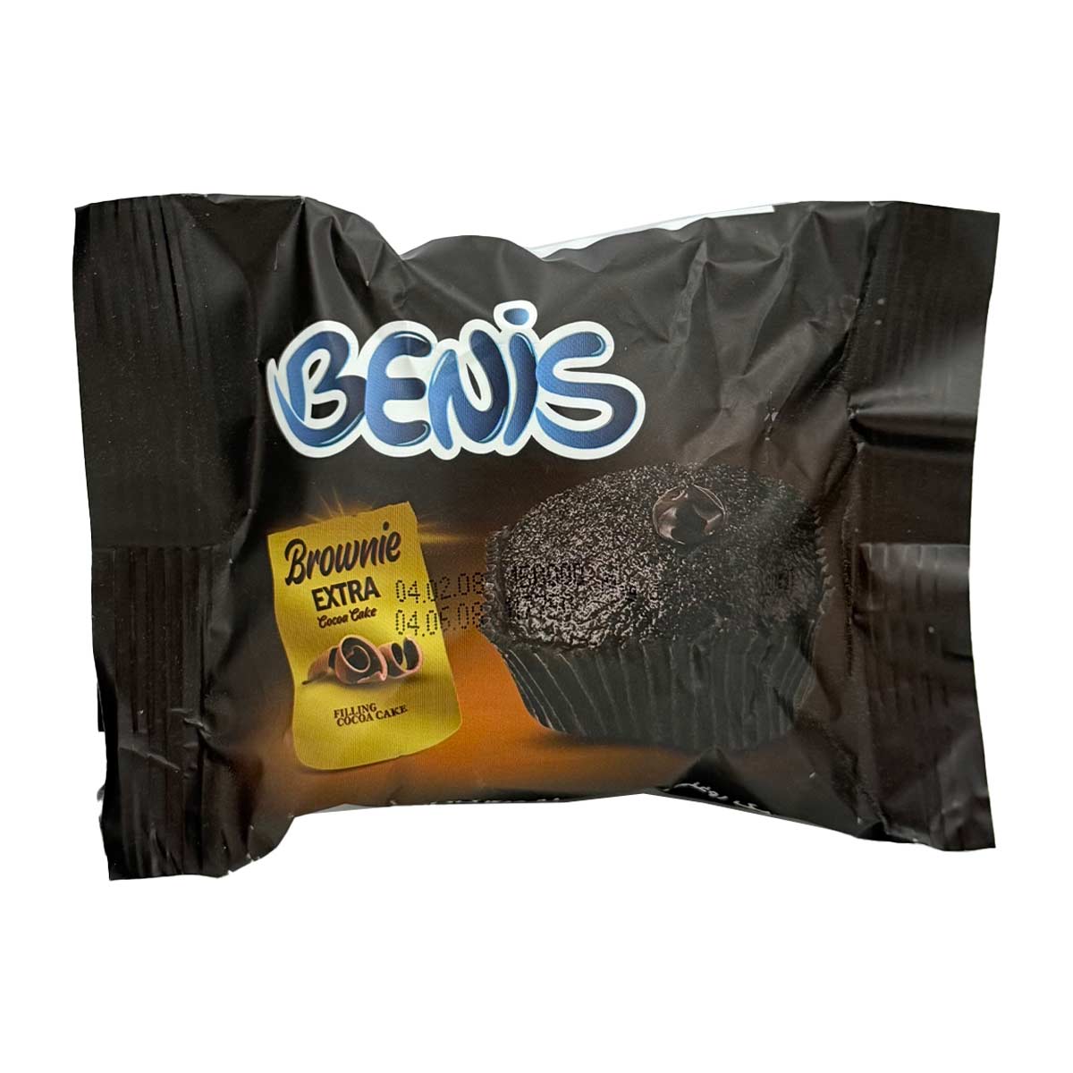 کیک اکسترا براونی کاکائویی با مغزی کاکائویی بنیس 45 گرم  