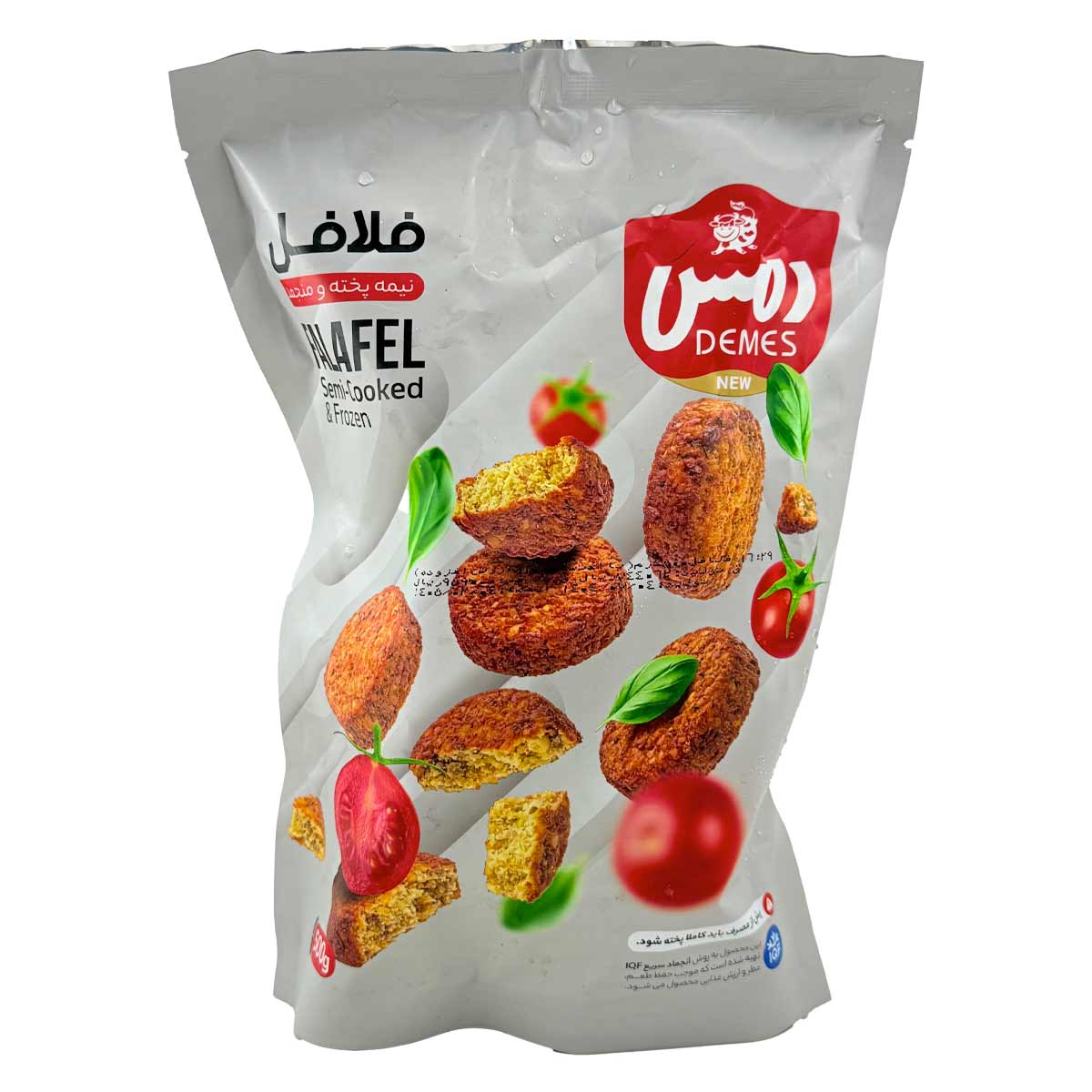فلافل نیمه پخته و منجمد دمس 500 گرم 
