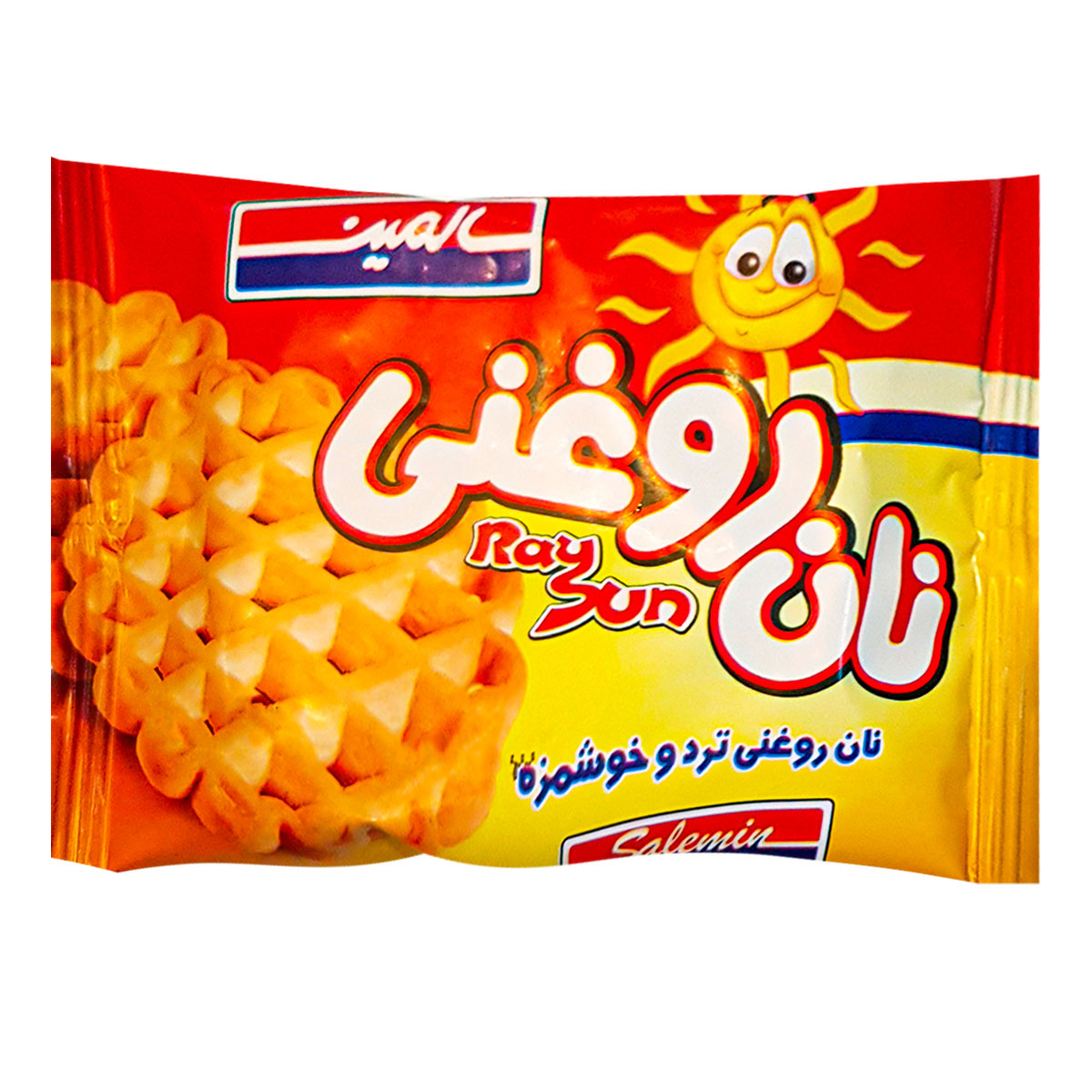 بیسکویت نان روغنی گرد سالمین 25 گرم 3 عددی