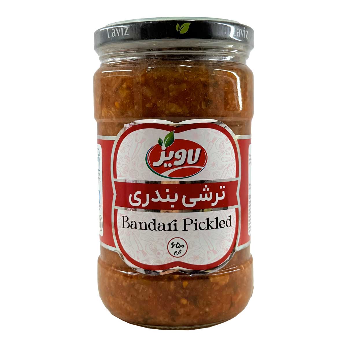 ترشی بندری شیشه لاویز 650 گرم 