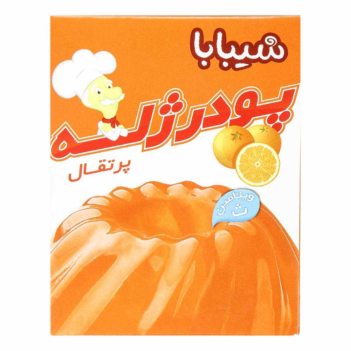 پودر ژله با طعم پرتقال شیبابا 100 گرم