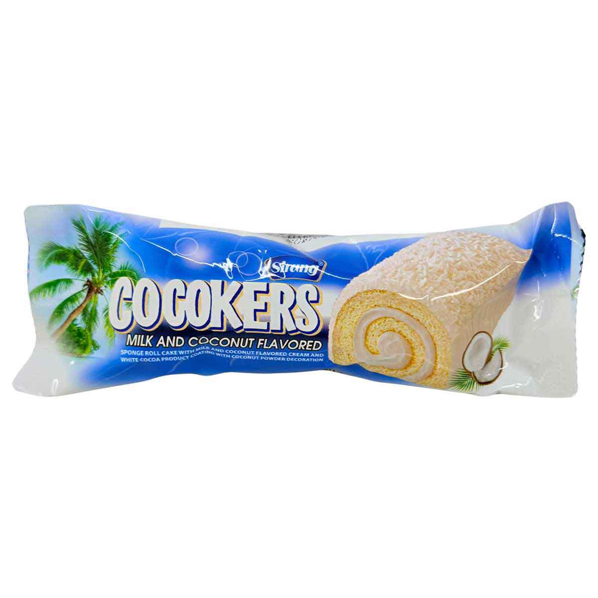 رول کیک روکش سفید نارگیلی کوکوکرز سیرنگ 50 گرم