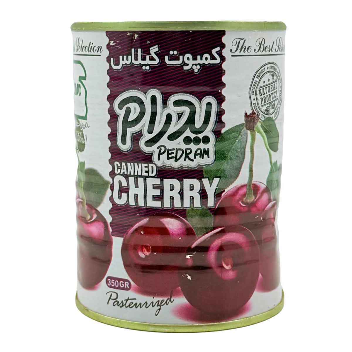 کمپوت گیلاس درجه یک پدرام 350 گرم