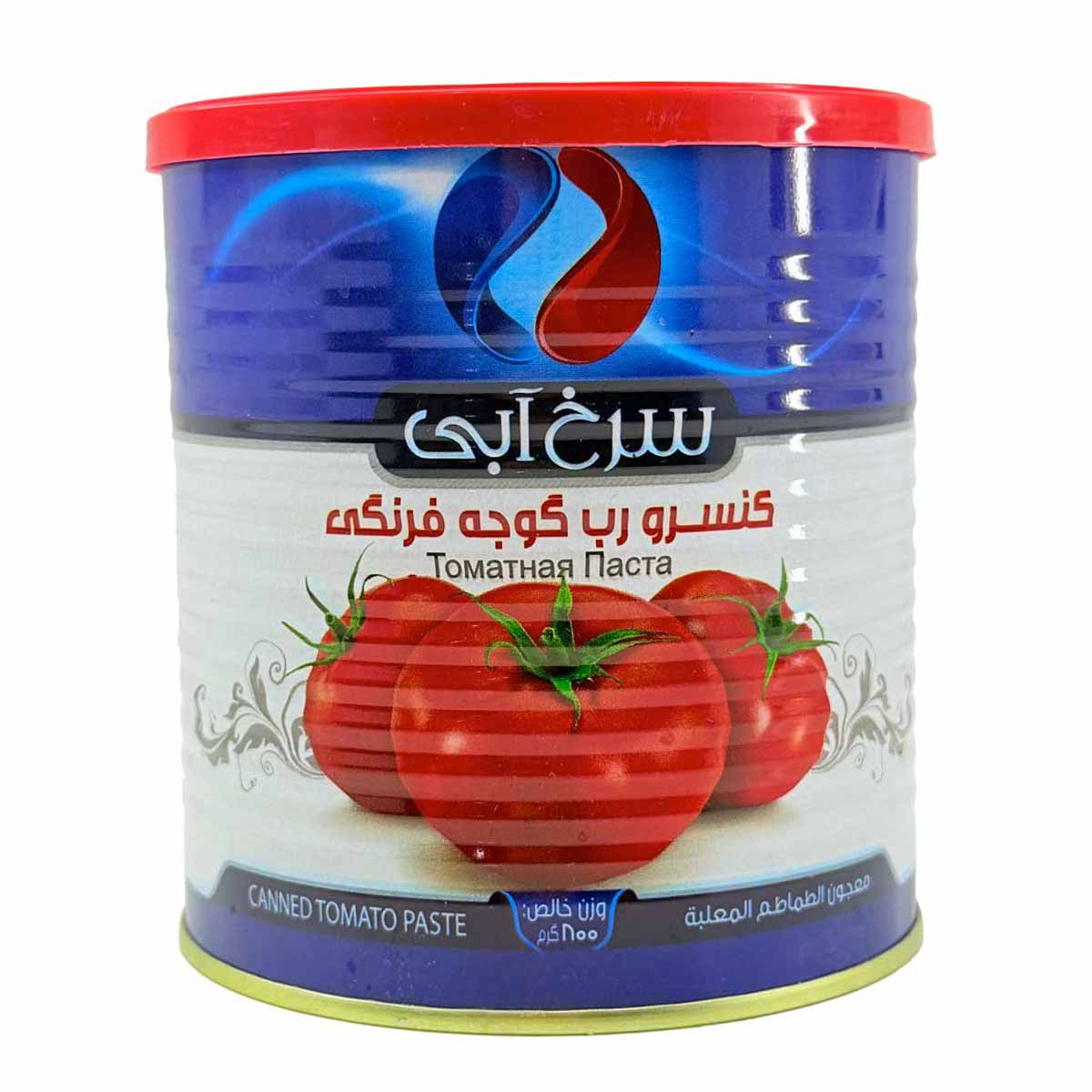 کنسرو رب گوجه فرنگی آسان بازشو سرخ آبی 800 گرم