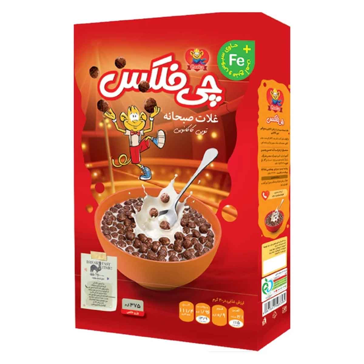 غلات صبحانه توپی کاکائویی جعبه چی فلکس چی توز 375 گرم