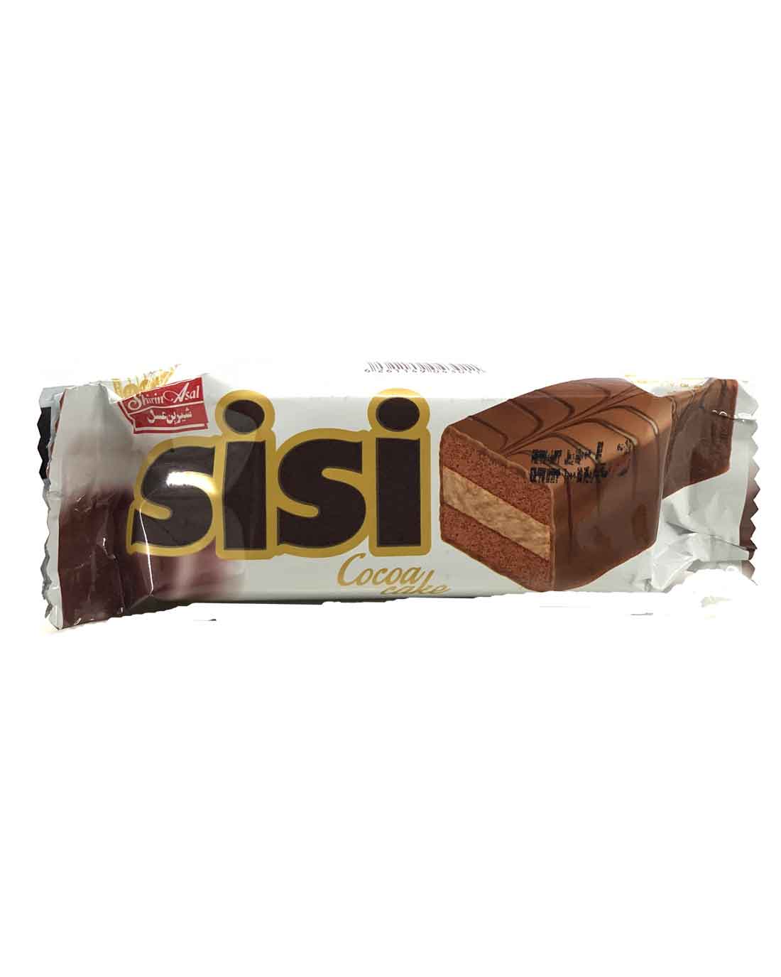 کیک لایه ای کاکائویی کرمدار وانیلی - کارامل سی سی شیرین عسل 30 گرم  