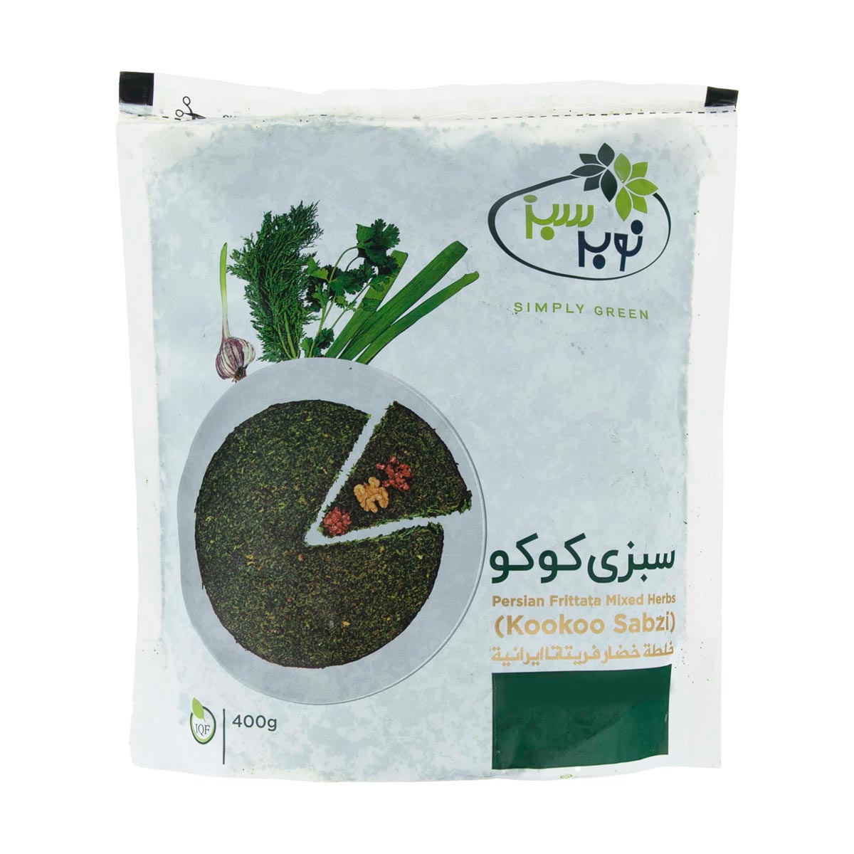 سبزی منجمد کوکو نوبر سبز 400 گرم