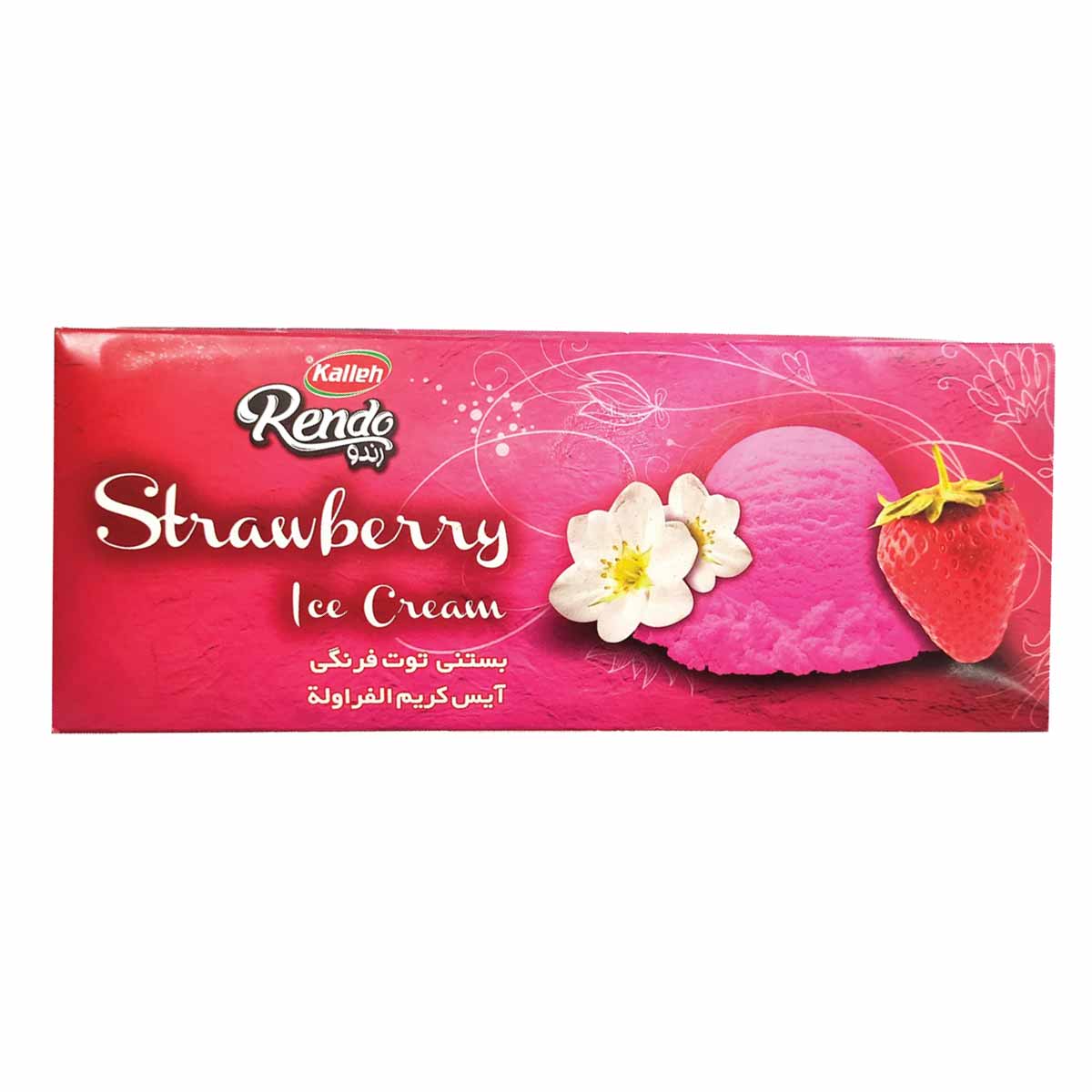 بستنی پاکتی توت فرنگی کاله 1 لیتر 
