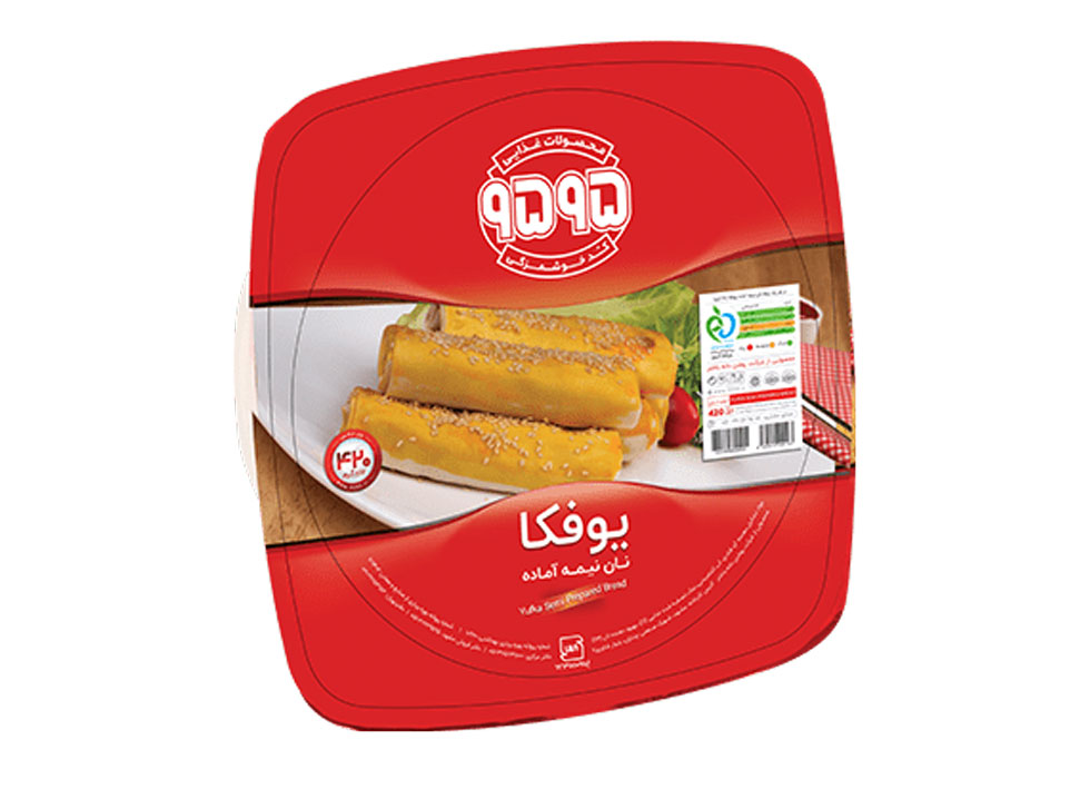 نان نیمه آماده نازک (یوفکا) ظرف دایره ای 9595 وزن 420 گرم 