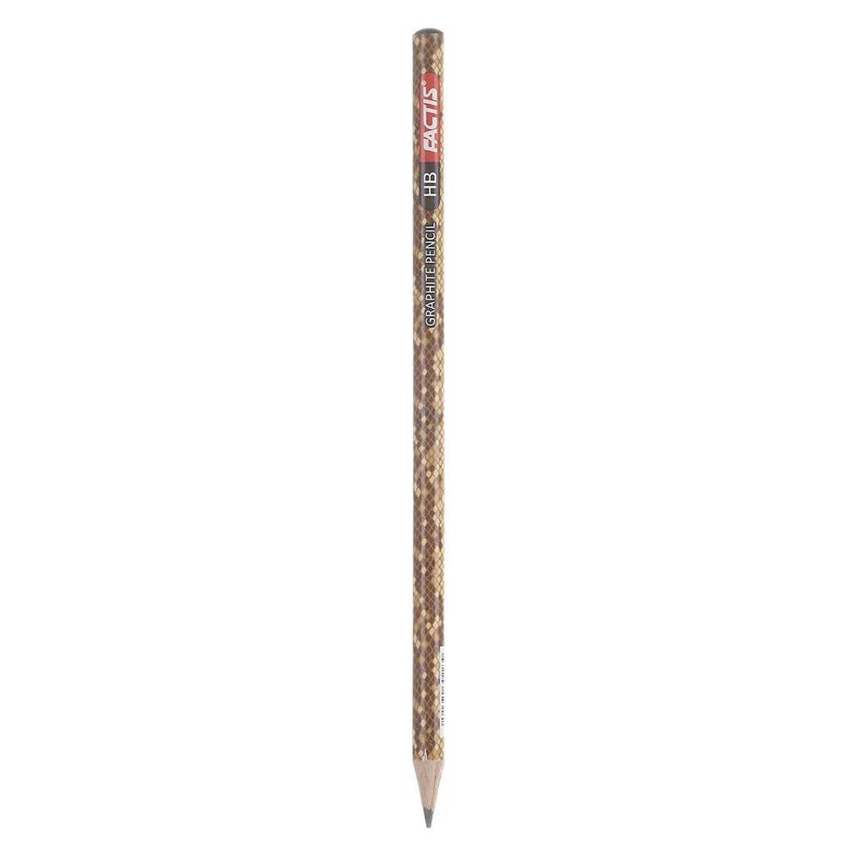 مداد فکتیس مدل Graphite pencil طرح پوست مار کد 01 عسلی