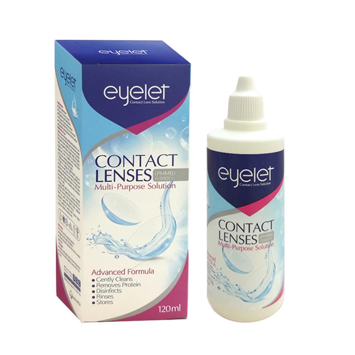 محلول شستشوی لنز مدل contact lenses آی لت 120 میلی لیتر