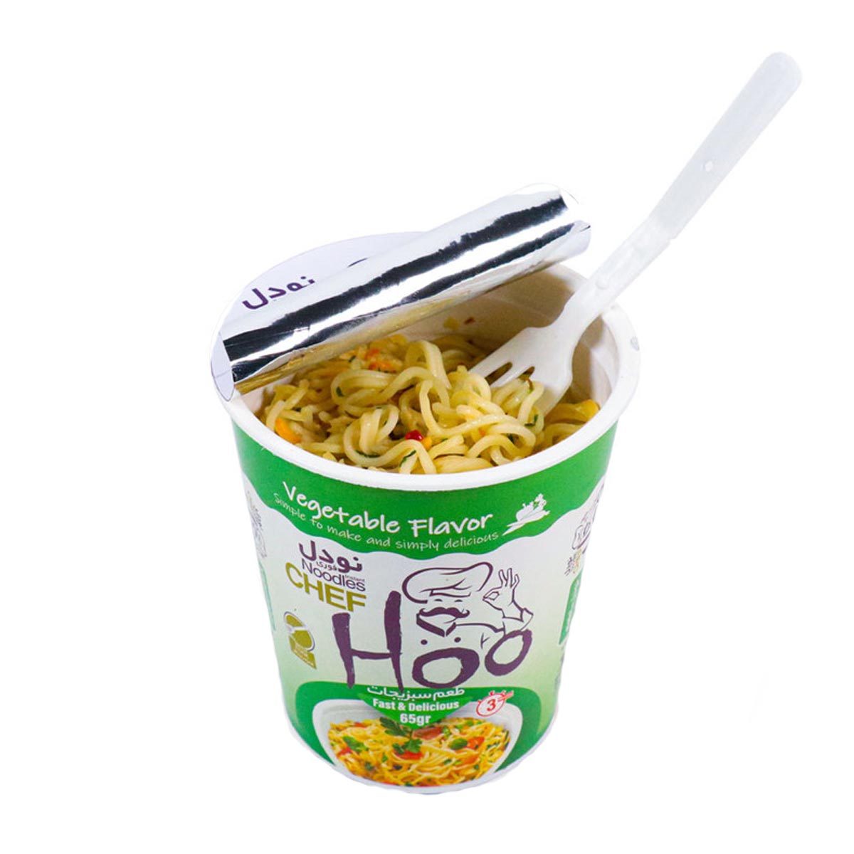 نودل با طعم سبزیجات لیوانی شف هو 65 گرم