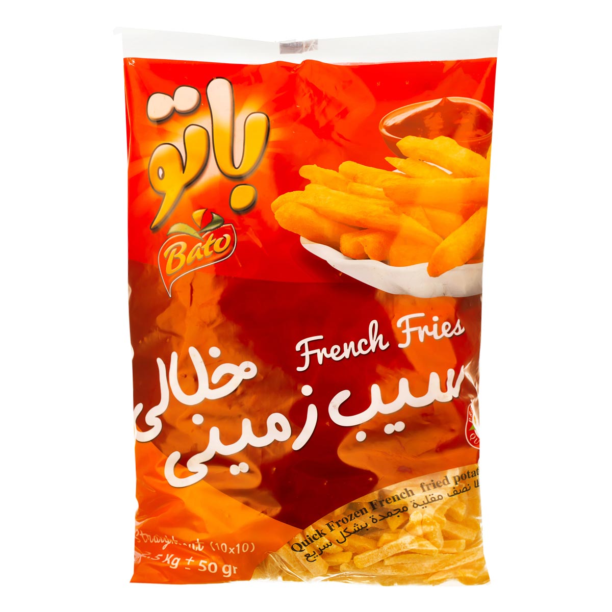 سیب زمینی خلال منجمد باتو وزن 2/5 کیلوگرم