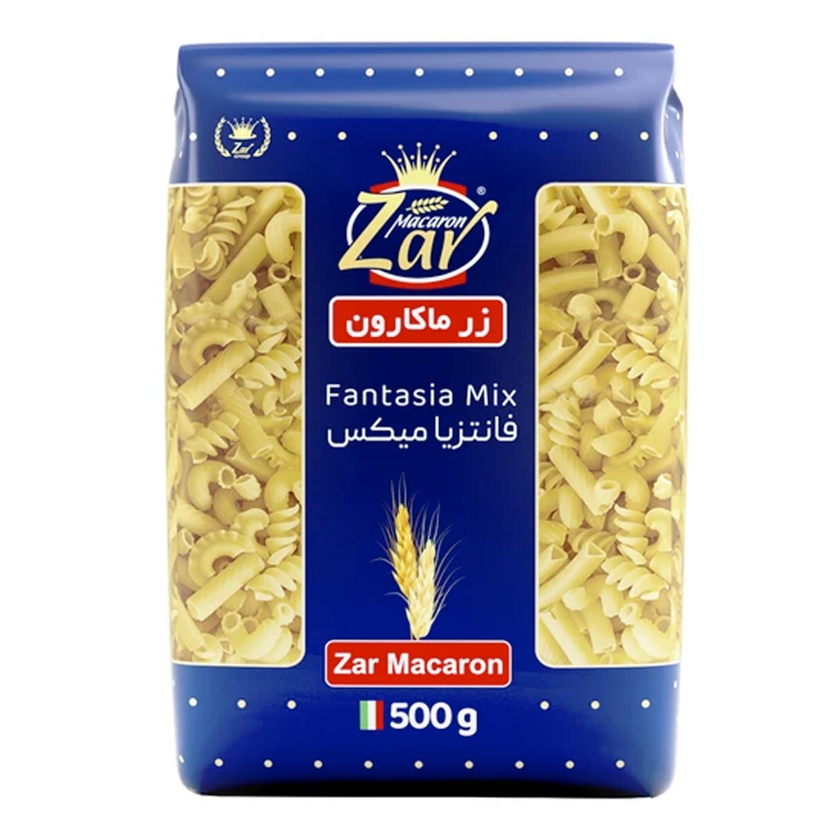 ماکارونی فرمی فانتزیا میکس زر ماکارون 500 گرم