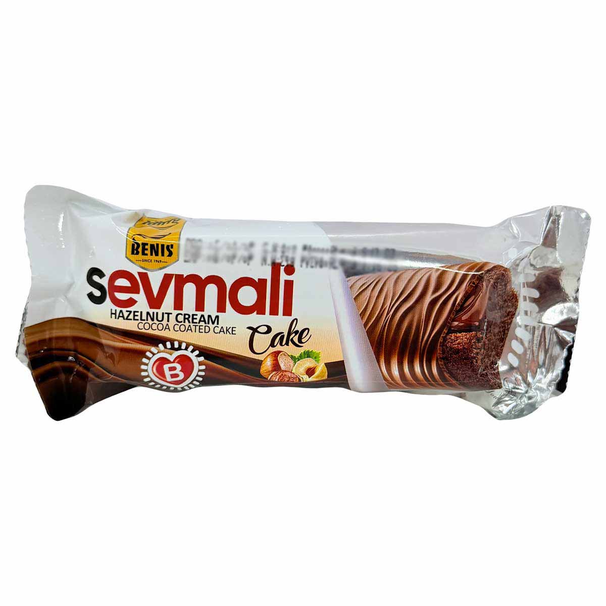 کیک کاکائویی با کرم فندق و روکش کاکائو سوملی بنیس 50 گرم 