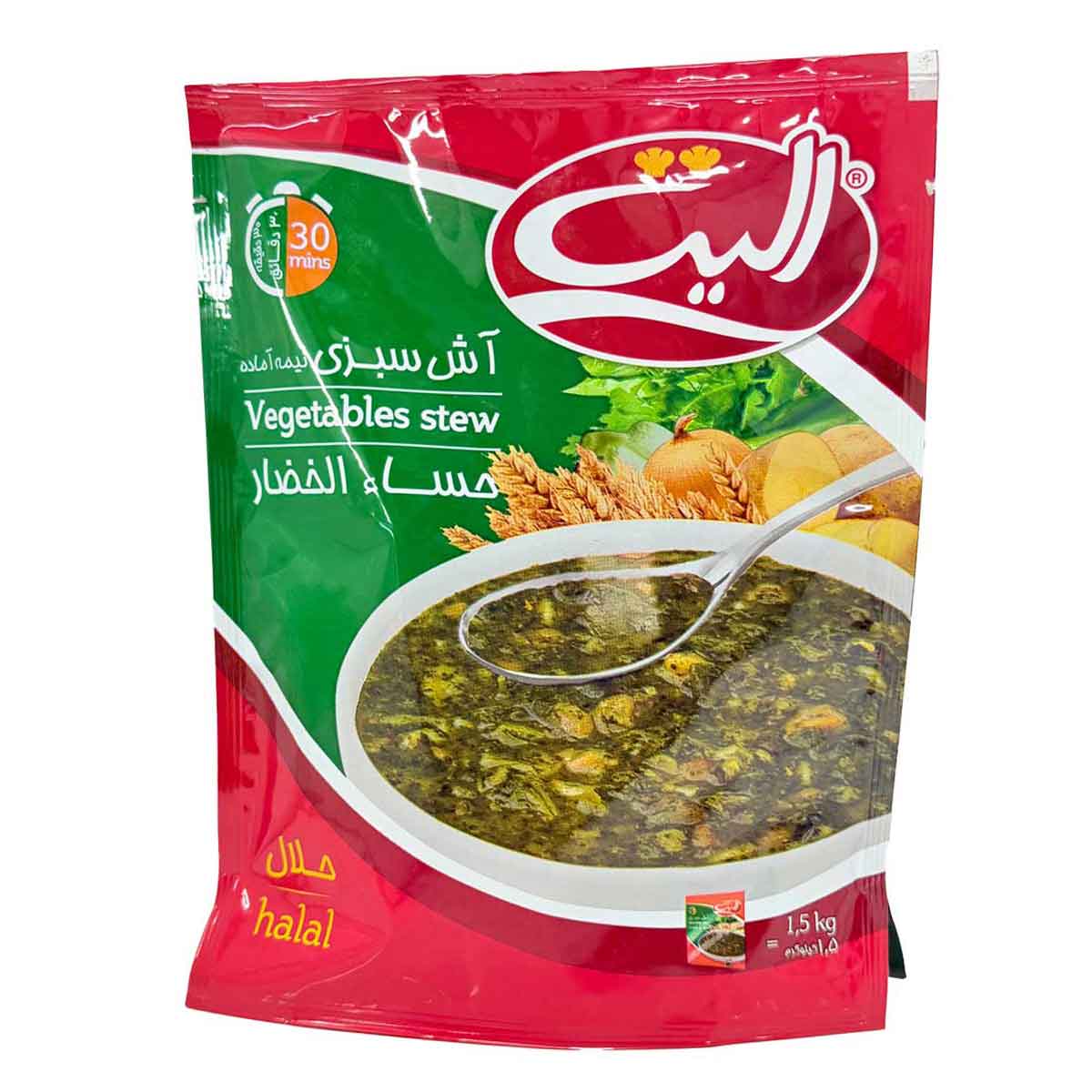 آش سبزی نیمه آماده الیت 180 گرم 