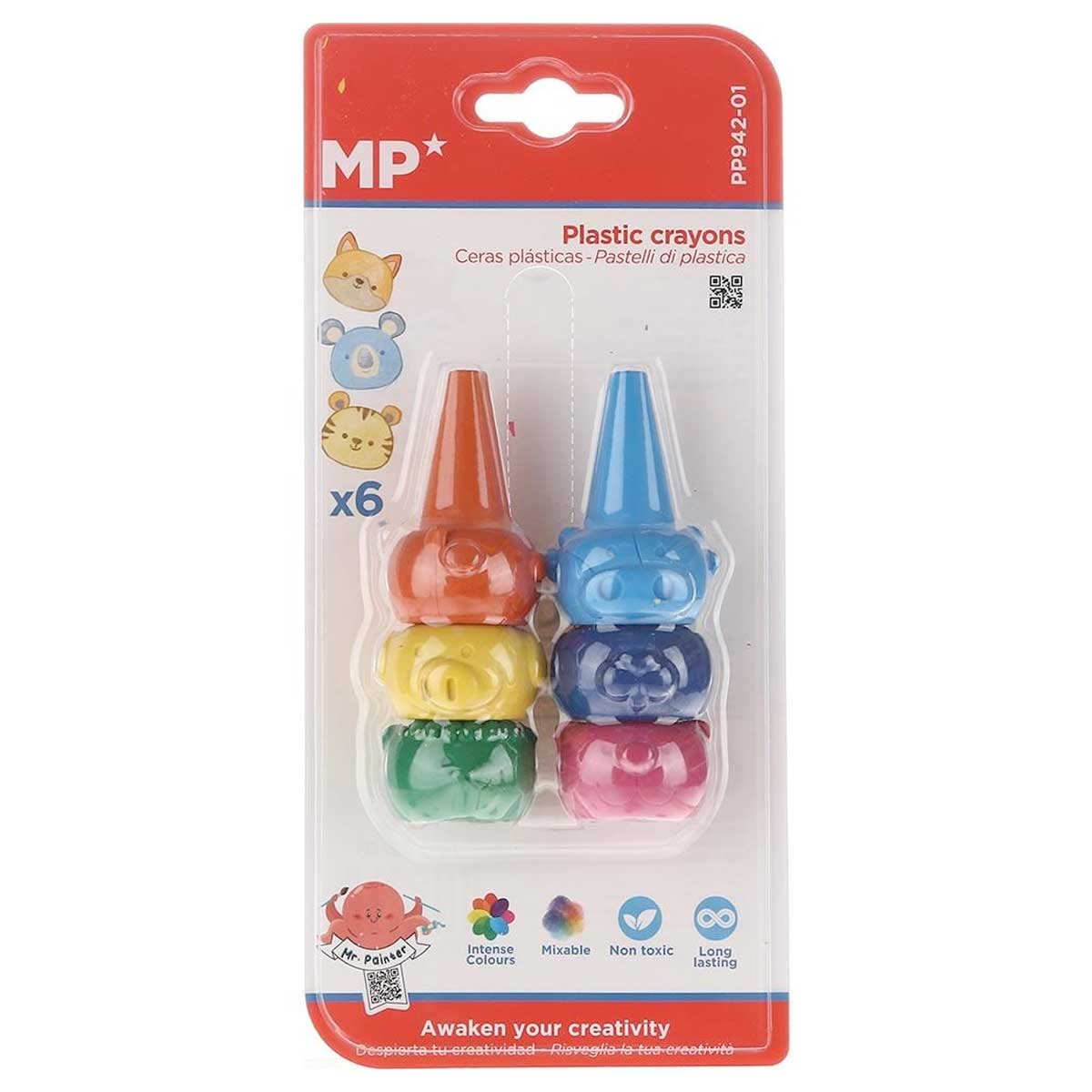 مداد شمعی 6 رنگ ام پی کد PP942-01
