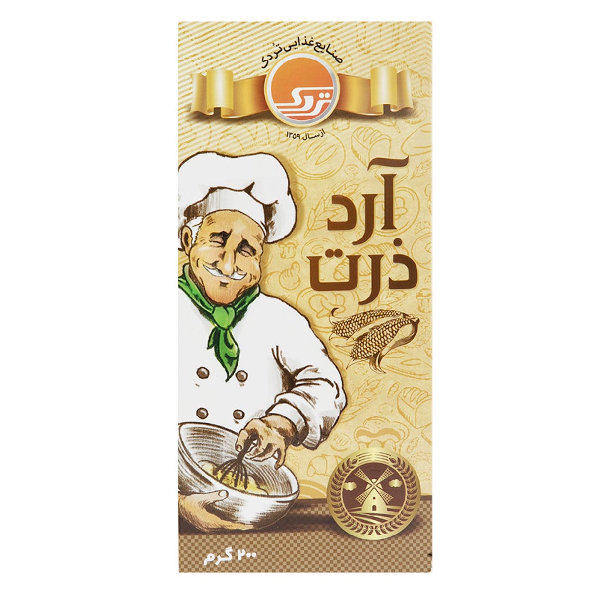 آرد ذرت جعبه ای تردک 200 گرم 